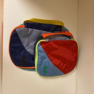 Pair of multicolor Cotopaxi packing cubes.